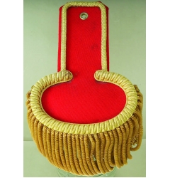 Epaulette Red / Gold Fringe